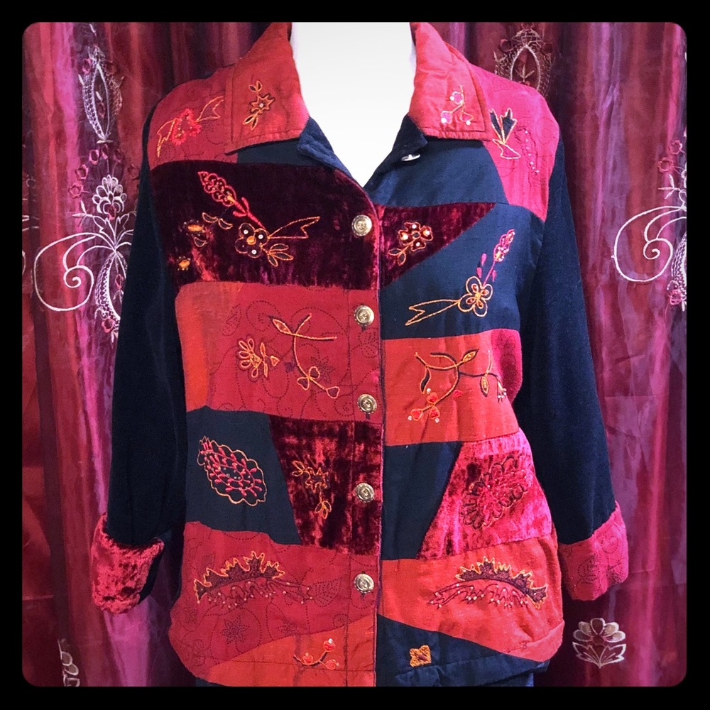 Patchwork Blazer - image 1
